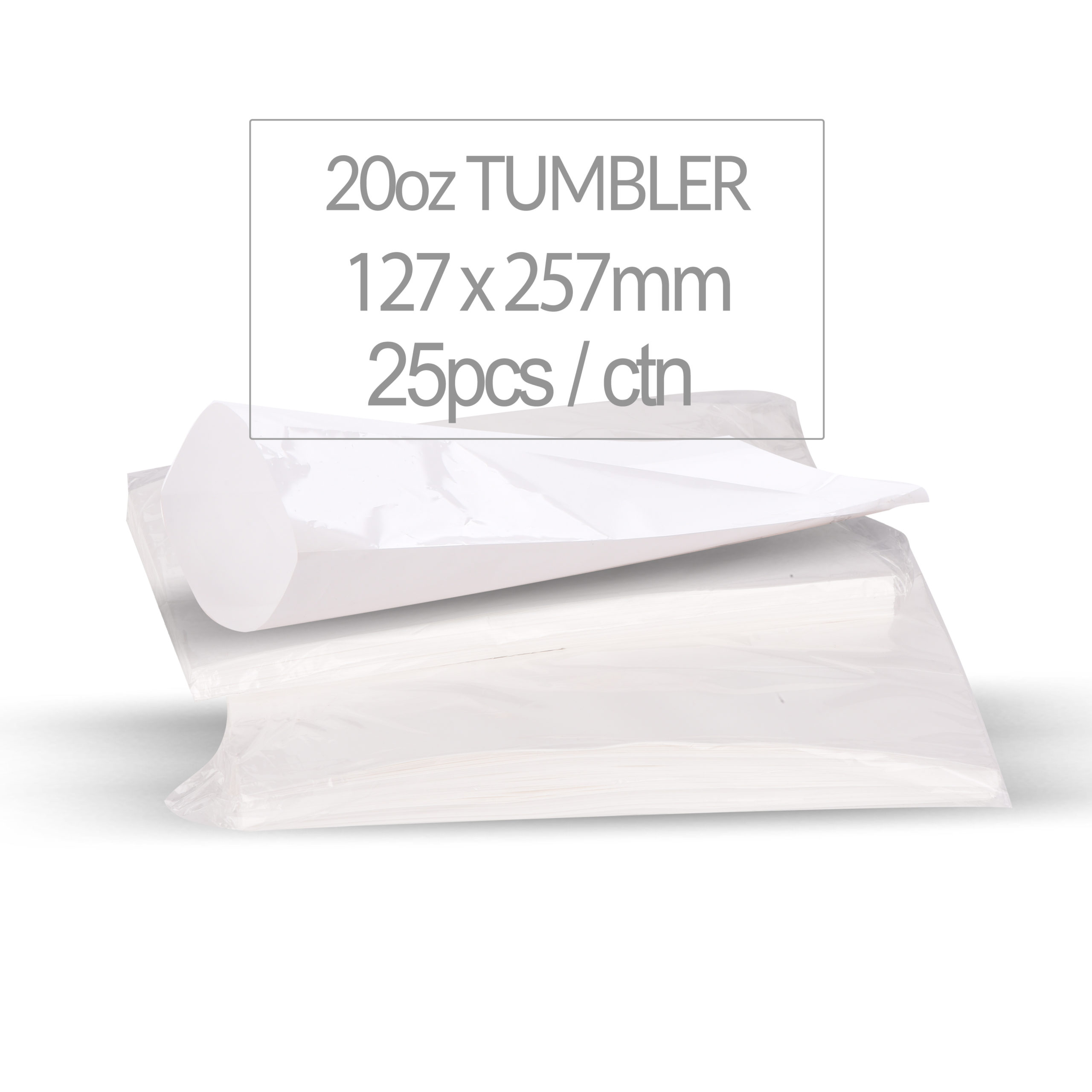 Custom Promotional 25-Pack 20oz Sublimation Skinny Tumbler from