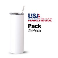LSO 40oz Sublimation Tumbler; Insulated Stainless Steel; White 