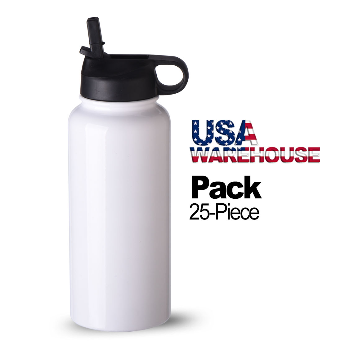 Custom Promotional 25-Pack 32oz Sport Sublimation Water Bottle