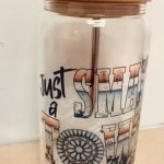 25 Count 16oz Sublimation Glass Beer Can with Bamboo Lid and Straw