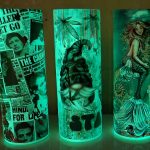 5 Tumbler Pack 20oz Glow in the Dark Sublimation Tumbler