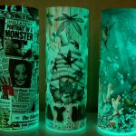 5 Tumbler Pack 20oz Glow in the Dark Sublimation Tumbler