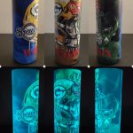 5 Tumbler Pack 20oz Glow in the Dark Sublimation Tumbler