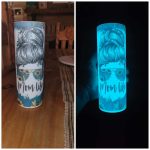 5 Tumbler Pack 20oz Glow in the Dark Sublimation Tumbler