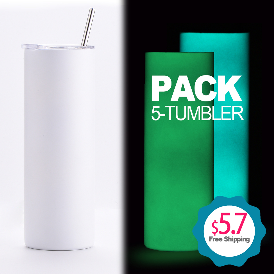 Buy Sublimation Tumblers Bulk 20 oz Skinny, Hiipoo 8 Pack
