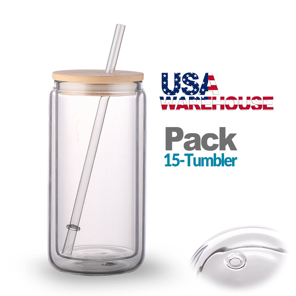us warehouse sublimation glasses blanks cup