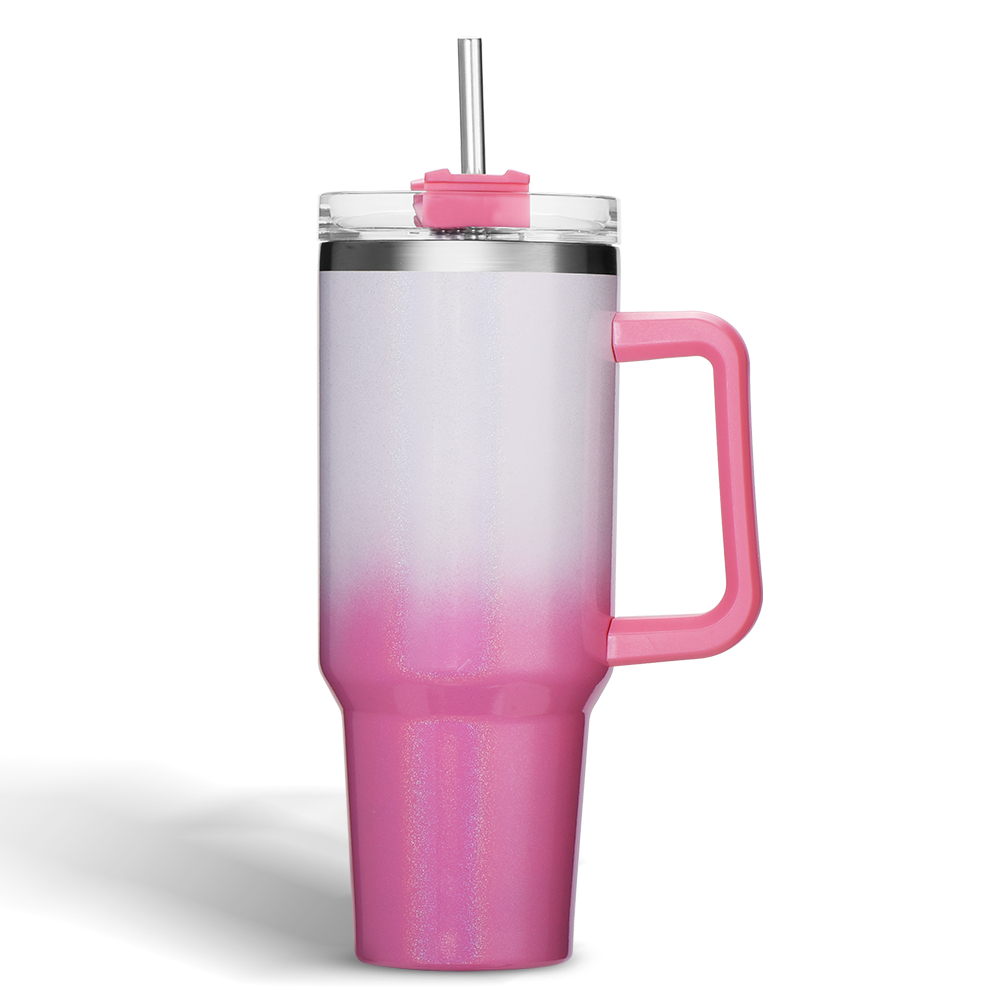 40oz Colored Tumblers with Handle - Blank for Sublimation